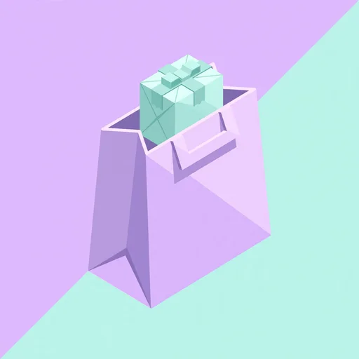 Shopping app icon example